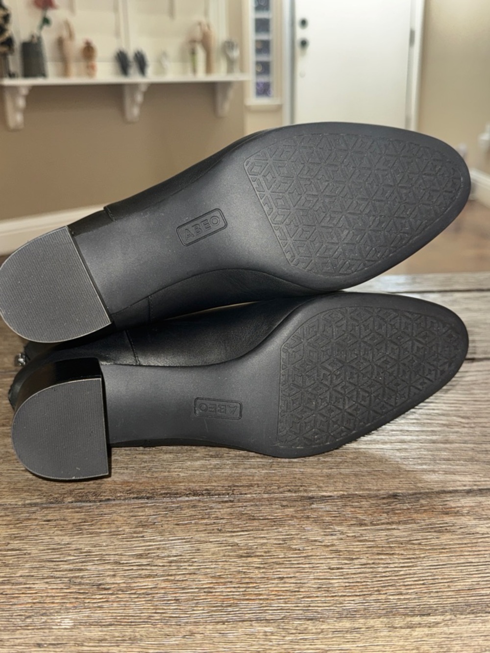 ABEO Plaza Back Zip Boot Black Leather - Picture 8 of 9